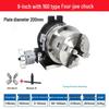 HV8 Rotary Table with Four-Jaw Chuck, Universal Vertical/Horizontal Milling Machine Indexing Head