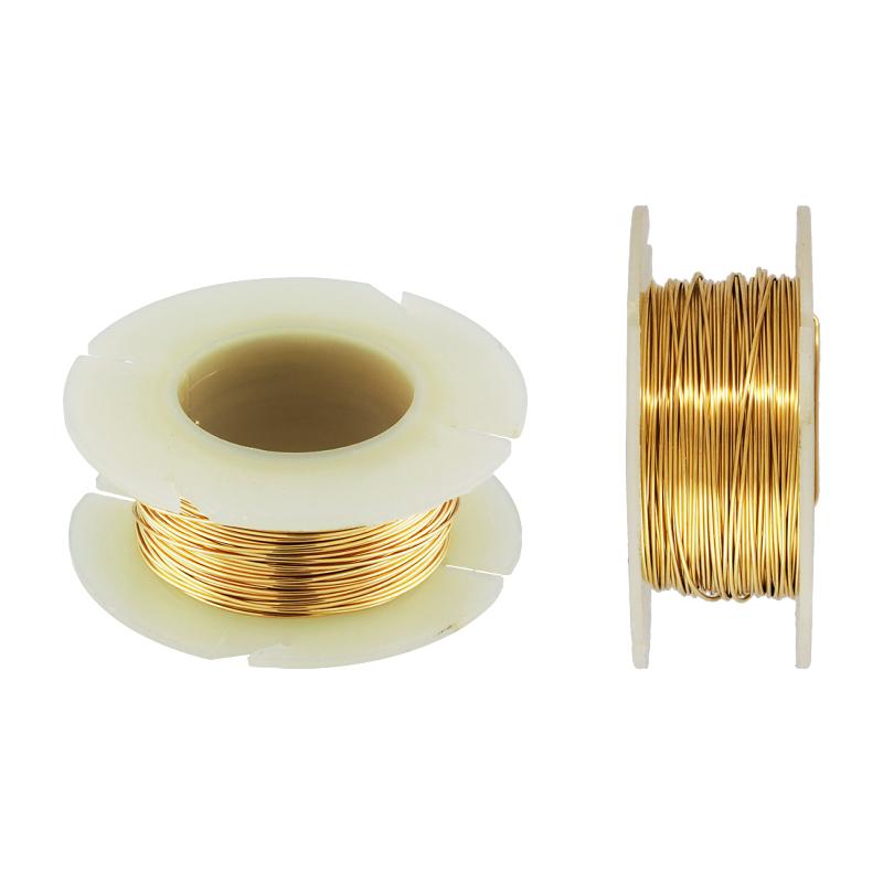 Beadsnice Gold Filled Sold by PC 14K Gold Filled Spools DEAD SOFT - 1/2 OUNCE Initial Fine Jewelry Nice Jewelry Gold Plated