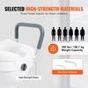 VEVOR Raised Toilet Seat 5" (12.7 Cm) Height Raised 350 Lbs/158.8 Kg for Round and Elongated Toilet
