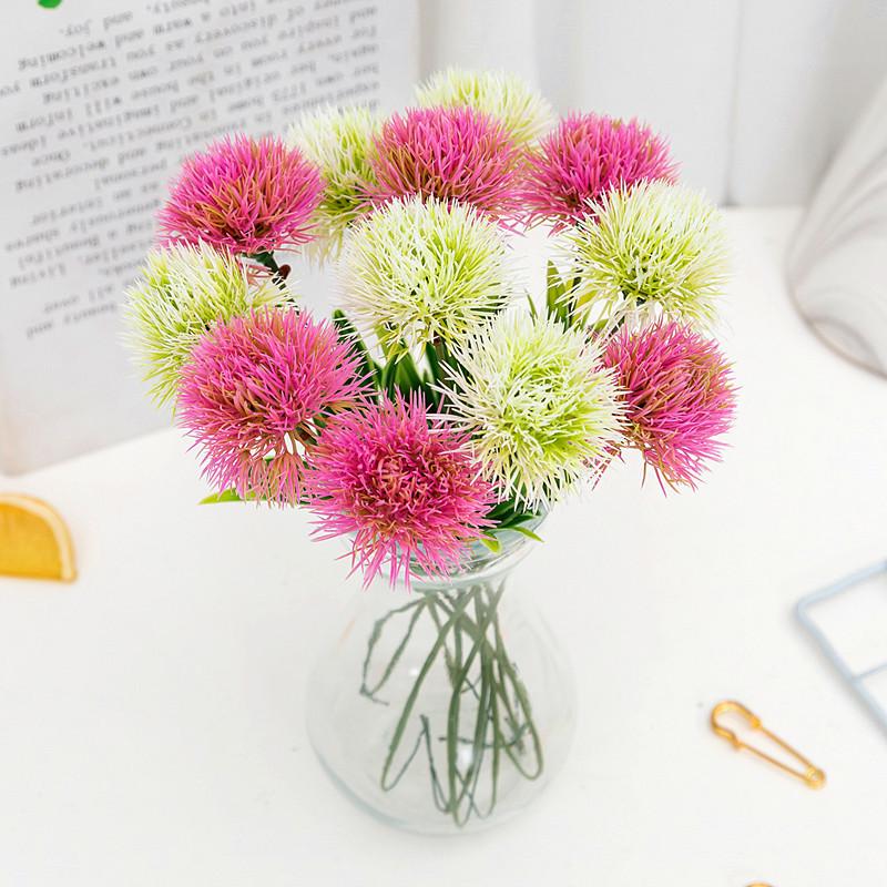 5/10pcs Artificial Plants Dandelion Bouquet Vases Home Room Table Decor Wedding Decora Fake FlowersOrnamental Flowerpot Diy Gift