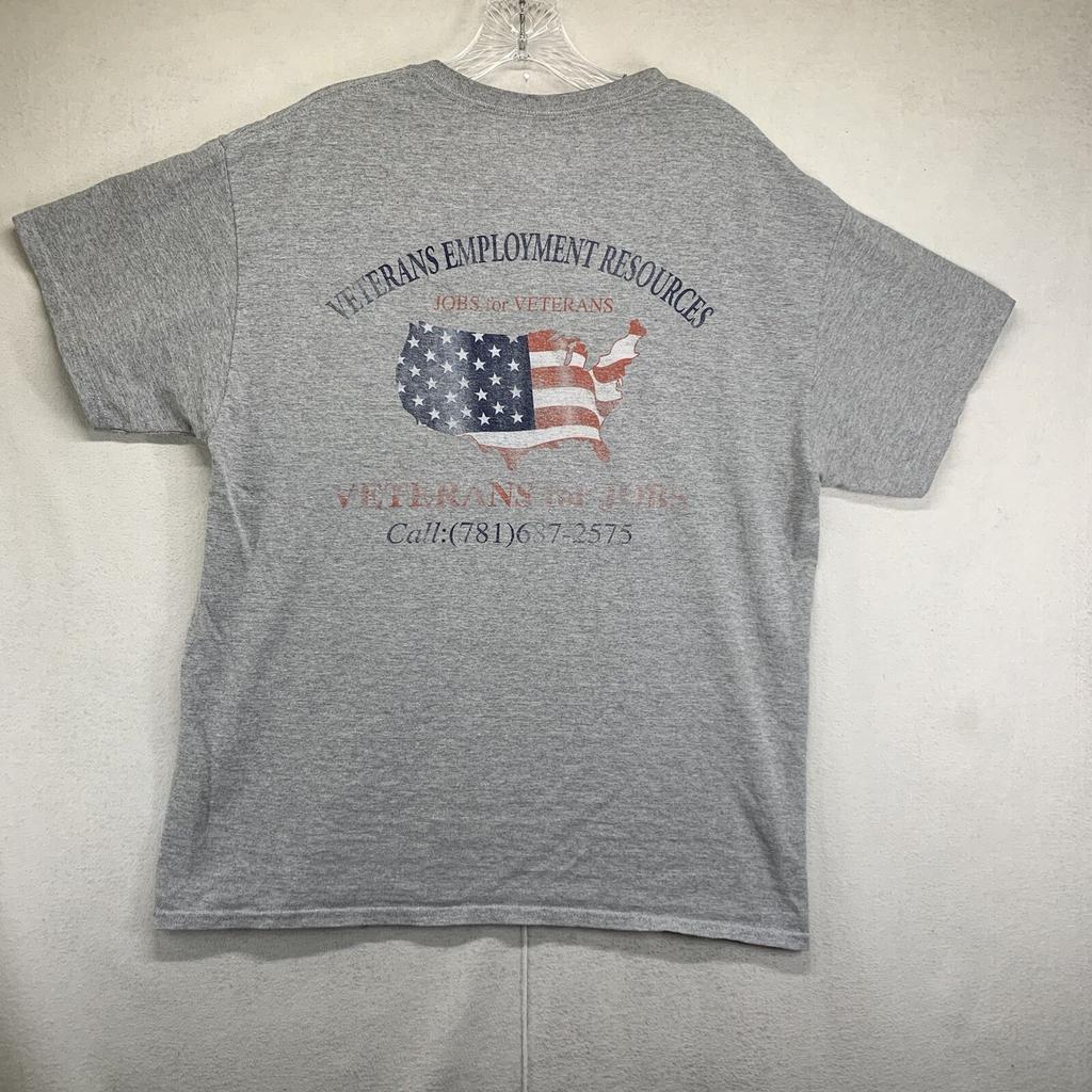 Jobs For Veteran’s T Shirt Mens Large Gray Veteran’s Employment Resources Faded