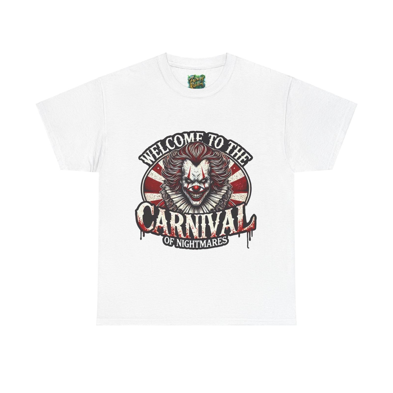 Carnival of Nightmares Halloween T-Shirt Spooky Clown Horror Scary Circus S разноцветный