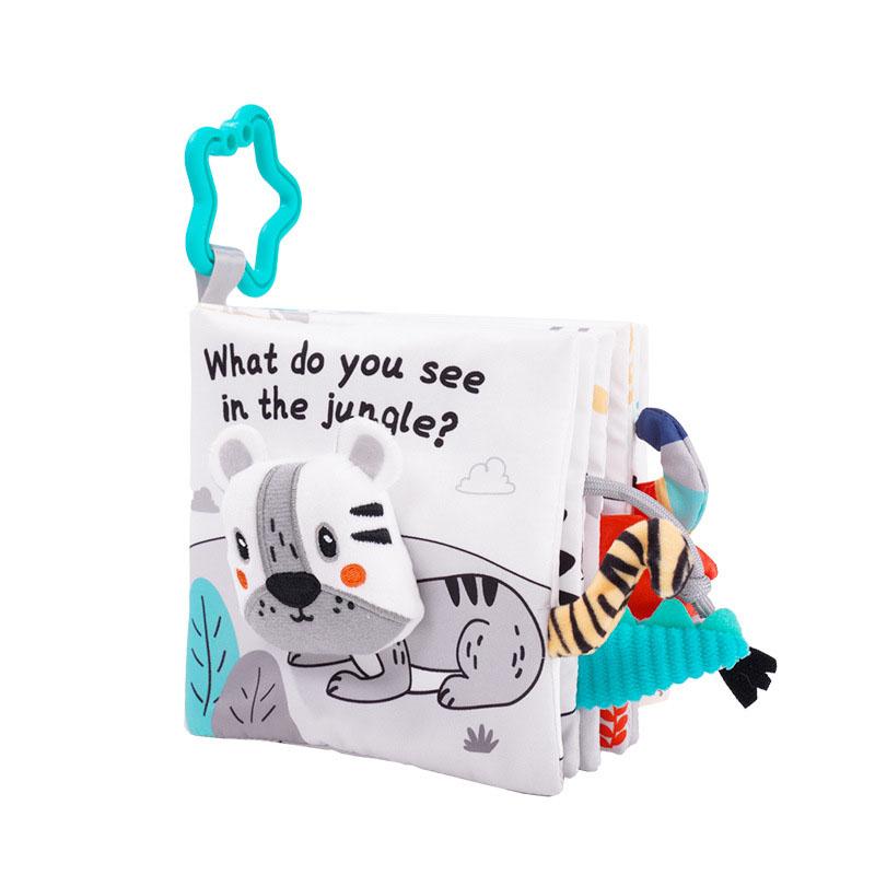 Baby Colored Enlightenment Early Education Three-Dimensional Tear Cannot Be Torn Apart Puzzle Paper Cloth Book Toy