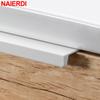 NAIERDI White Long Cabinet Handles Aluminum Alloy 800-1200mm Hidden  Furniture Handle Drawer Knobs Cupboard Pulls