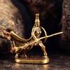 Vintage Brass Spartan Warrior Statue Twelve Types of Rome Soldier Models Figurine Game Props Desktop Ornaments Home Craft Decor