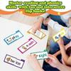 Word Families & Letter Sounds Flash Cards - ABC Vocabulary, Kindergarten Sight Words, Phonics Learning Cards for Early Reading