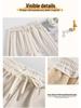 Women's Extra-Long White Lambswool Chenille Wide-Leg Knit Pants for Autumn/Winter (Tall Size 175)