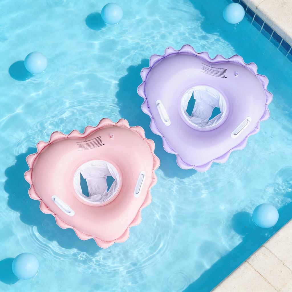 50cm Baby Schwimmring Kleinkind Sit-in Schwimmhilfe Verstellbare Beinöffnungen Aufblasbares Wassersicherheitsgerät für Kleinkinder und Kleine Kinder