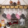 10Pcs Knitted Christmas Stocking Creative Colorful Socks Ornament Stylish Holiday Decoration for Wall or Tree Display