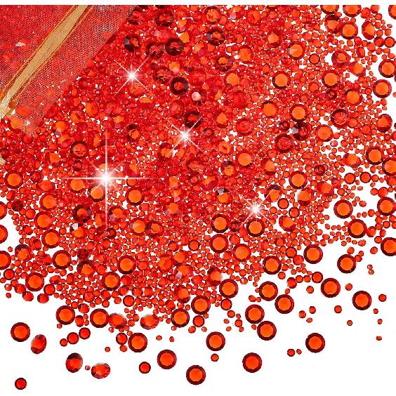 Hicarer 7000 Pieces Diamond Decorations Bling Bling Diamond Vase Filler Acrylic Gem Table Scatter Crystals in Four Sizes Table Decorations for
