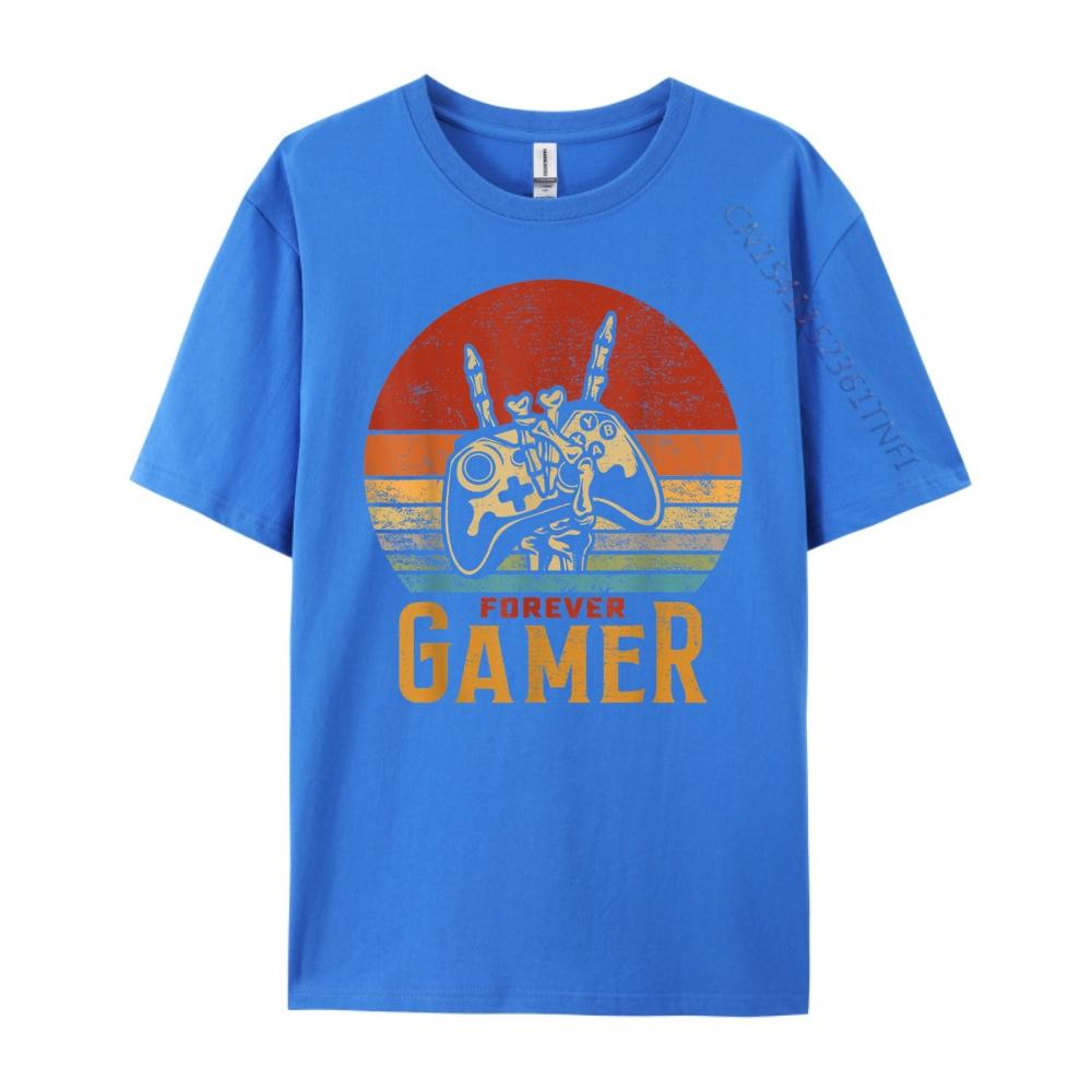 Funny Forever Gamer Gaming Lover Graphic Shirts Short Sleeve TShirt Men