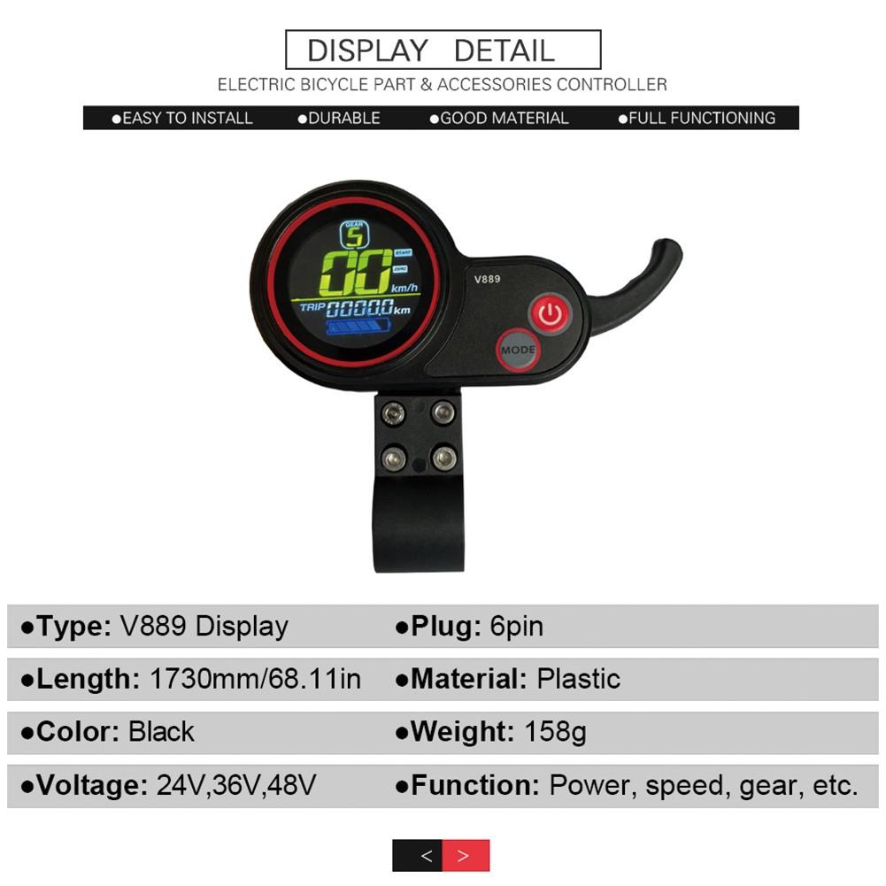 36-48V 30A 750/1000W Sine Wave Controller+Display For E-bike Electric Scooter