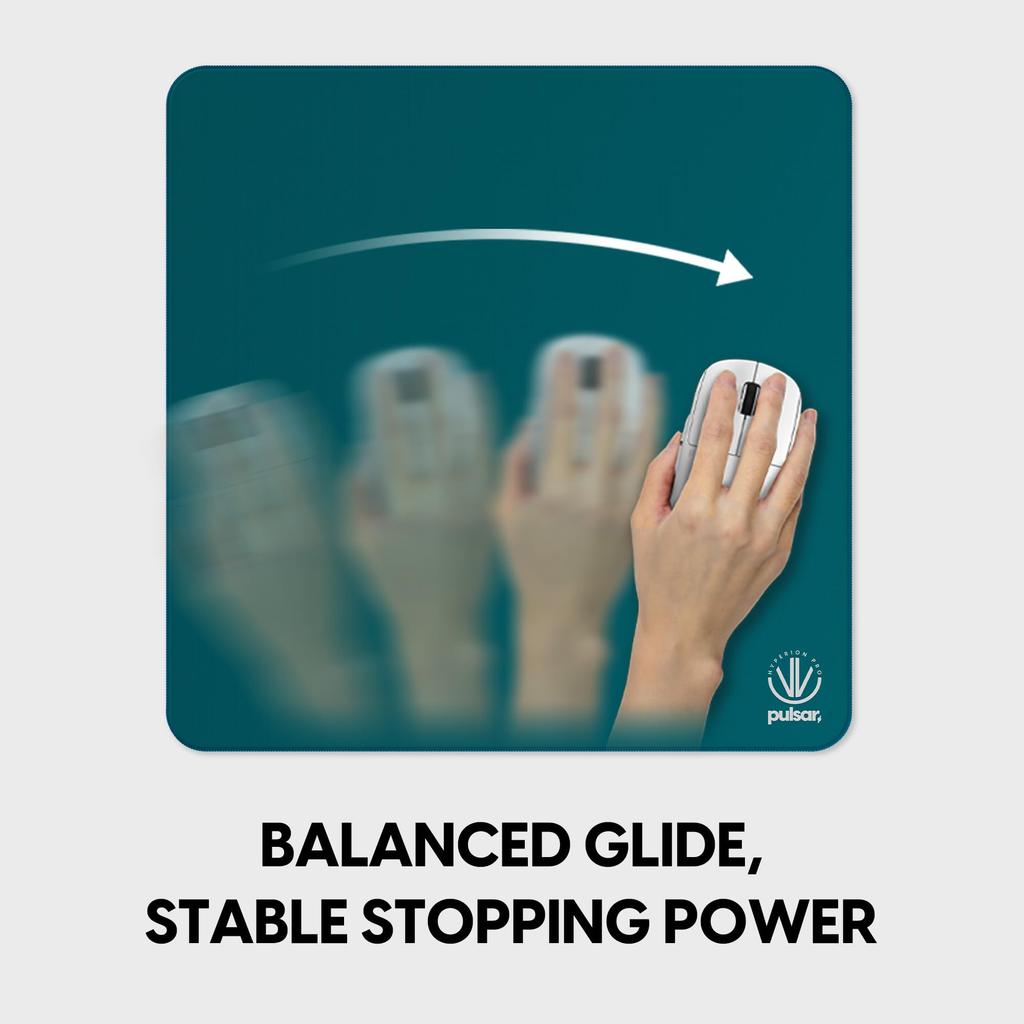 Pulsar Gaming Gears eSports Specification Gaming XLSQ eS Hyperion Pro 50cm x 50cm x 4mm Velocity Mousepad, Size, Soft, (XLSQ, Green)