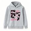 Kids Boys Girls Cute Cartoon Star Pattern 67 Print Pullover Hoodie, Casual Long Sleeve Comfy Hooded Sweatshirt for Daily Wear Birthday Party Age 6-7 C