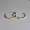 silver925 plain bangle bracelet (2color)