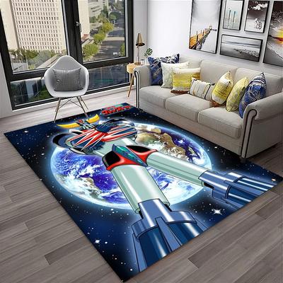 3D rajzfilm UFO Robot Grendizer Anime szőnyeg szőnyeg otthoni nappalihoz, hálószoba kanapéhoz, lábtörlő dekorációhoz, gyerekeknek szánt szőnyeg csúszásmentes padlószőnyeghez
