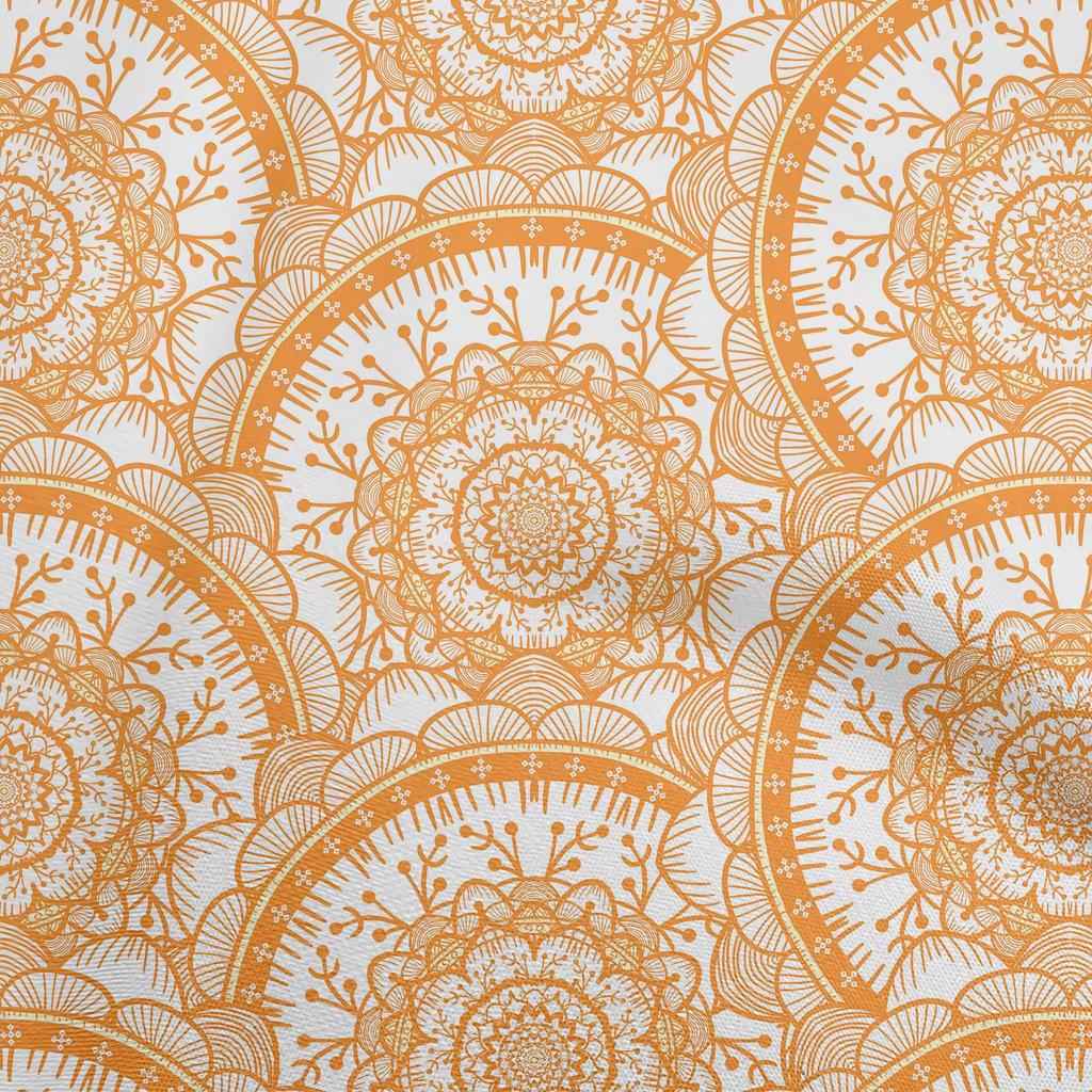 oneOone Tessuto di cotone flessibile grigio blocco asiatico mandala forniture per trapuntatura stampa tessuto da cucito al metro 40 pollici