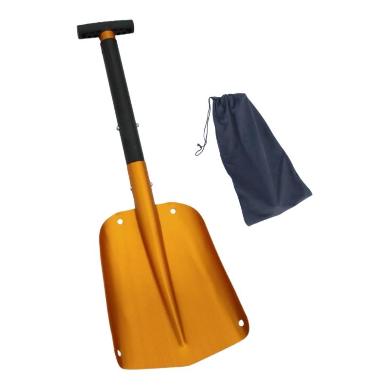 652F Heavy Duty Aluminum Alloy Snow Shovel With AntiSlip Grip Winter Survival Tool