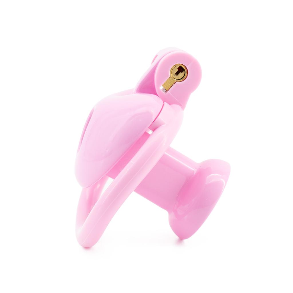 Heart Negative Plastic Chastity Locks Male Cock Cage Lower Body Hidden Cross-Dressing Tools