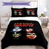 KISS Band Print Flannel Blanket, Soft Warm Lightweight Throw Blanket for living Room,Sofa Bed Camping office