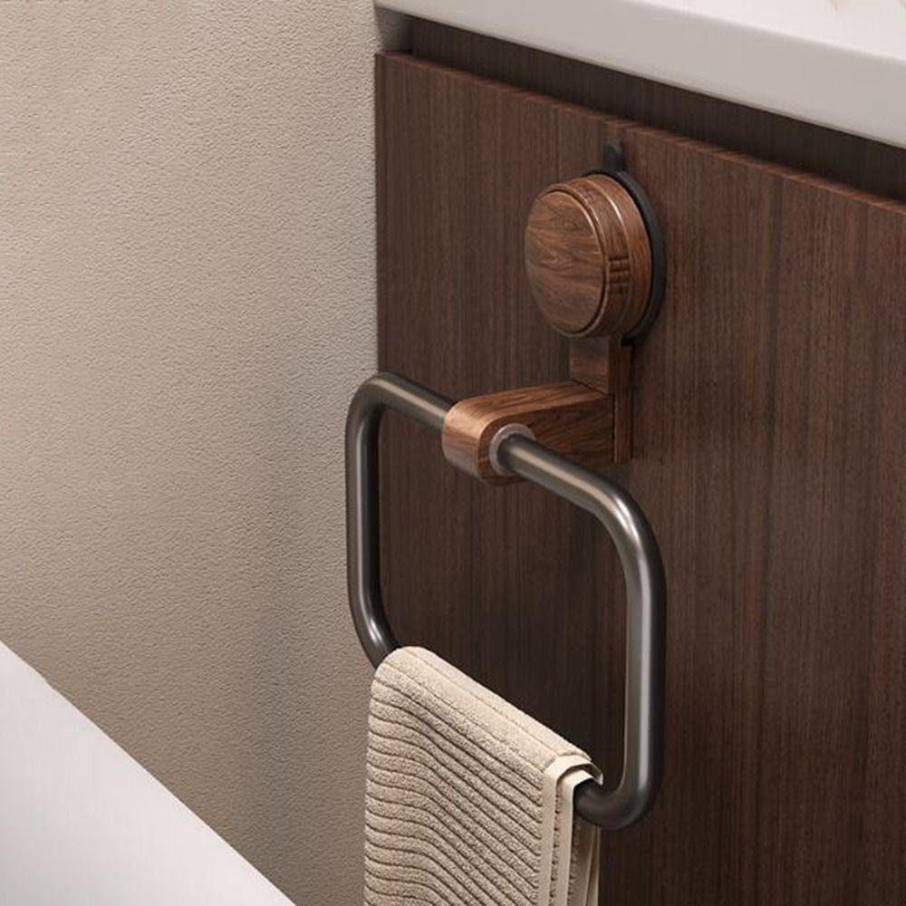 No Drilling Suction Cup Towel Rack Medieval Style Towel Hanging Rack Kitchen