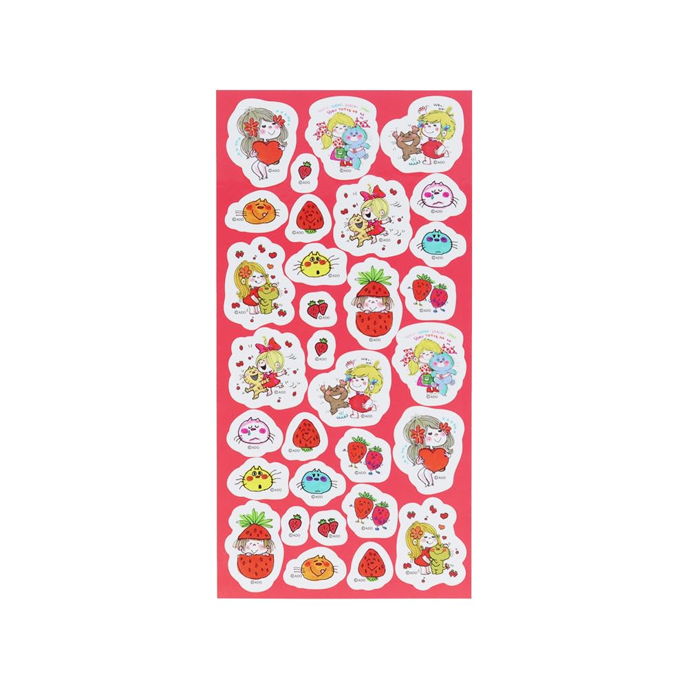 Mizumori Ado Sheet Sunstar Stationery Decoration Diary Decoration Character Goods Mail Order [Sticker] Sticker/Strawberry