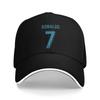 Eine Cristiano-Ronaldo CR7 Signature Baseballkappe für Damen und Herren, lässige Outdoor-Kappe, modische Sonnenkappe, Sonnenschutz, Frühjahrs-Trucker-Kappe