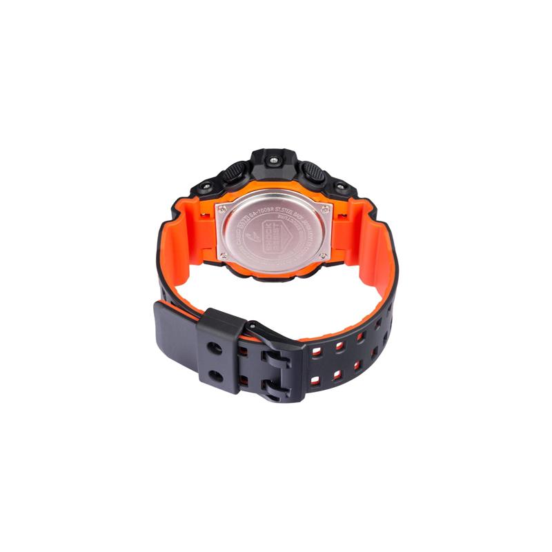 Casio LCD/pointer dual display series fashionable street retro contrast color classic pointer dual display waterproof quartz movement GA-700BR-1A