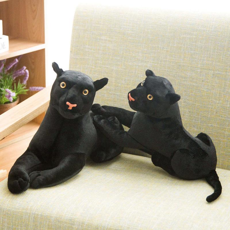 Ins Black Panther Doll Plush Toy Simulation Toy Party Leopard Doll Ragdoll Girl Birthday Gift