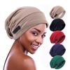 Hot Sale Adjustable Invisible Buckle Satin Lined Nightcap, Elastic Wide-brimmed Pullover Cap, Confinement Cap