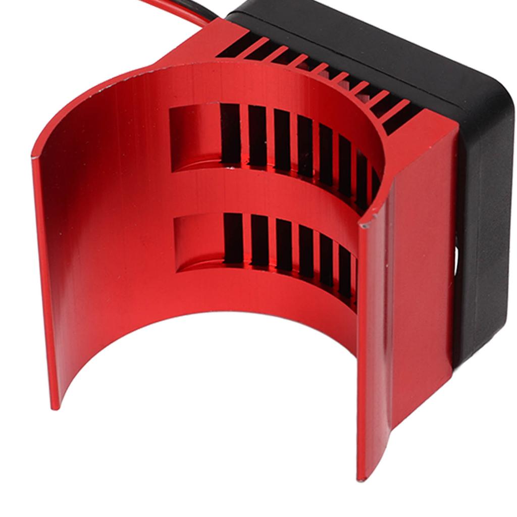 Motor Heat Sink Aluminum Alloy Stable Efficient Temperature Control Cooling Fan for 42mm Dia Motor 1Celsius8 RC   5V