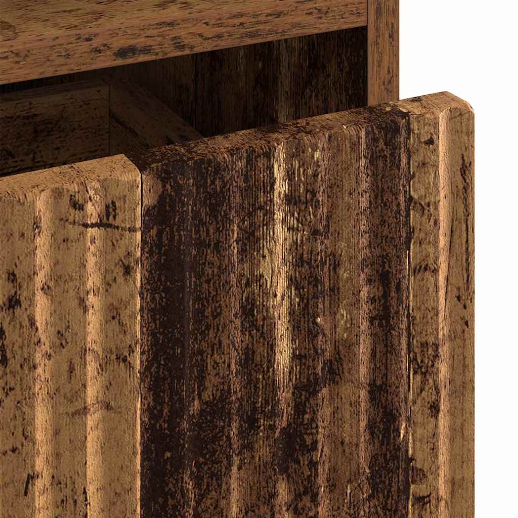 Nightstand 2 Pcs. Reclaimed Wood 49 x 36 x 61 cm Engineered Wood