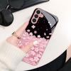 Pink Cherry Blossoms Exquisite Luxury High-end PhoneCase Glass PhoneCase for Samsung Galaxy S26 S25 S24 S23 S22 FE Ultra Plus