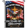 250th Anniversary USA Ag - Patriotic Yard Banner for 4th of July 12x18" UUI GGX