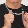 USA Free Shipping Real 8mm 14k Gold Plated Miami Cuban Link Chain Women Gifts Jewelry Stainless Steel Waterproof Mens Necklace