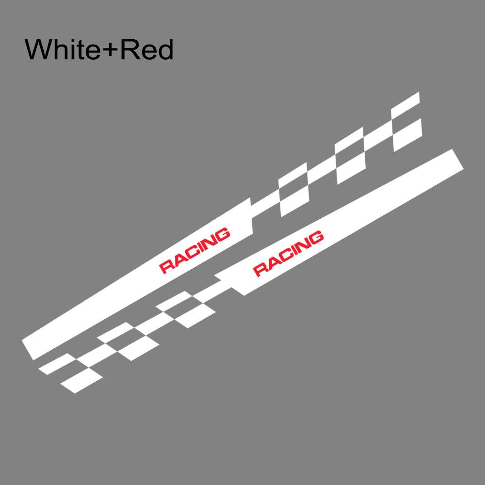 2PCS Car Door Racing Stripe Sticker Vinyl Decor Auto Exterior Decal Decor Tuning Accessories For Tesla Model 3 Y S X 2016-2024