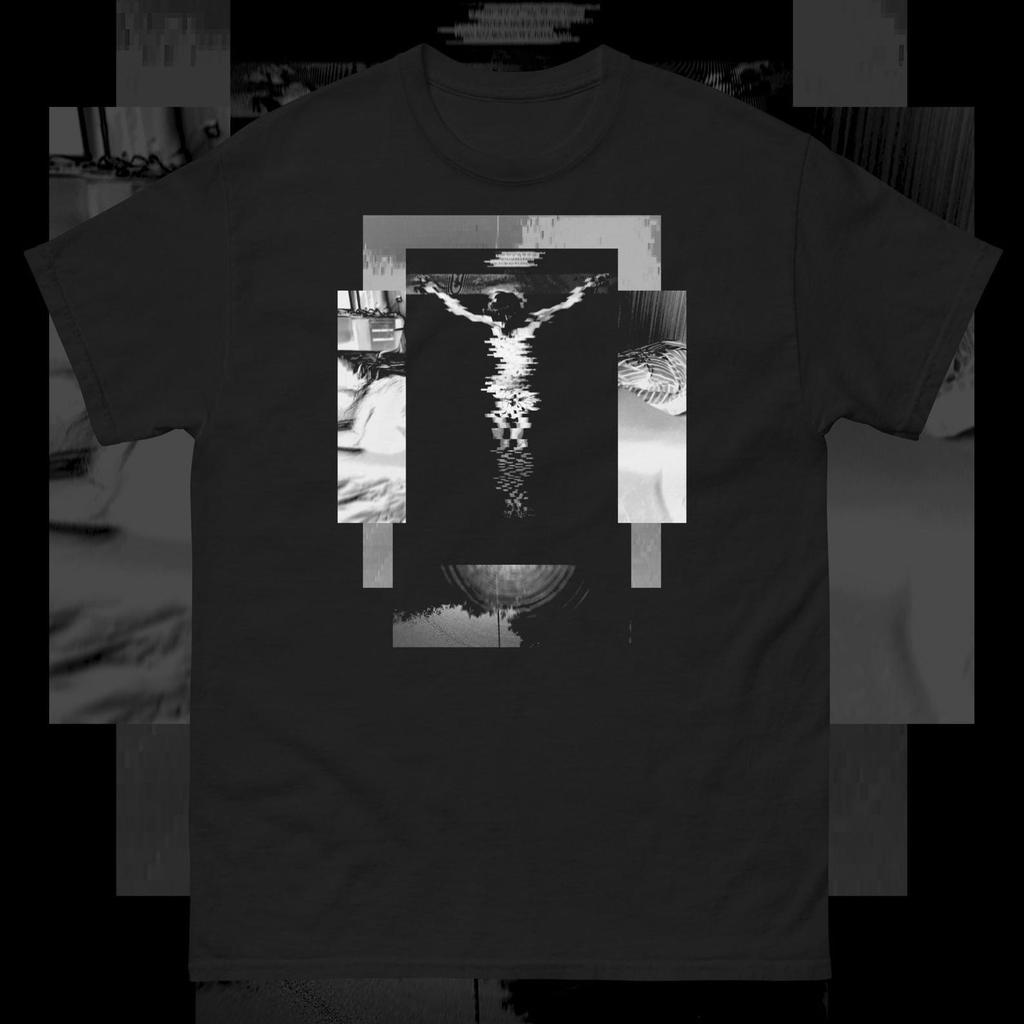 Camiseta Estética da Morte Arte Glitch Gótica Witchy Pastel Gótico Grunge Escuro Unissex Te
