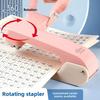 1pc Large 360 Degree Rotating Stapler  Labor-saving and Fashionable Office Student Stapler  High Aesthetic Value Stapler