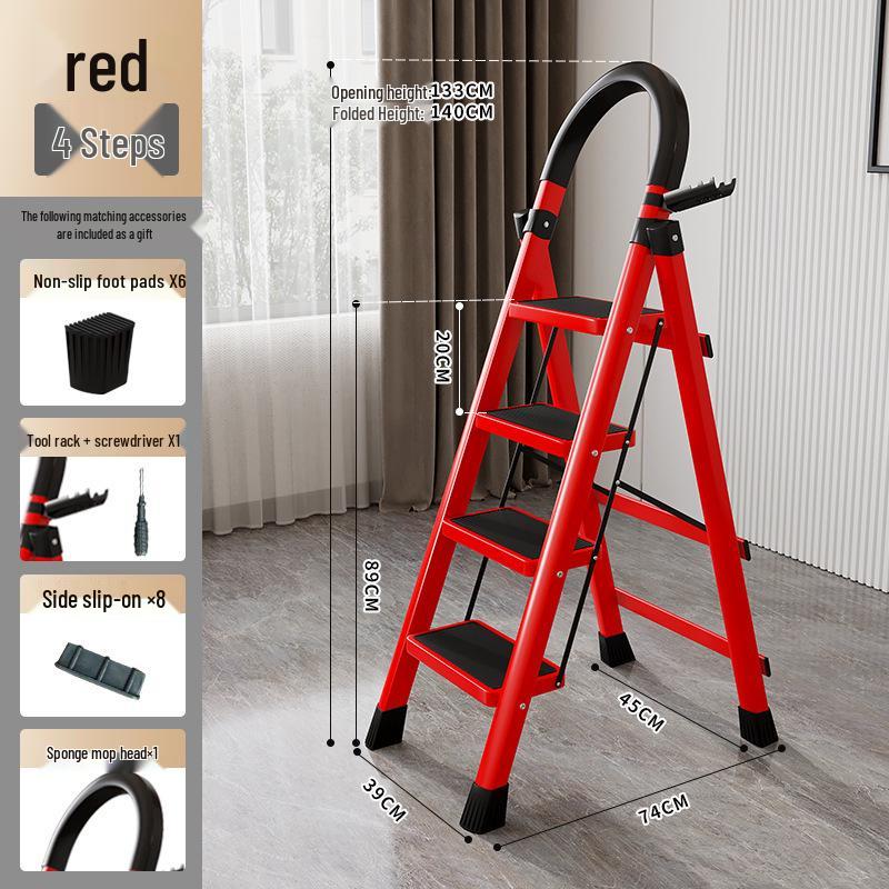 Telescopic Multi-Functional Household Folding Step Ladder