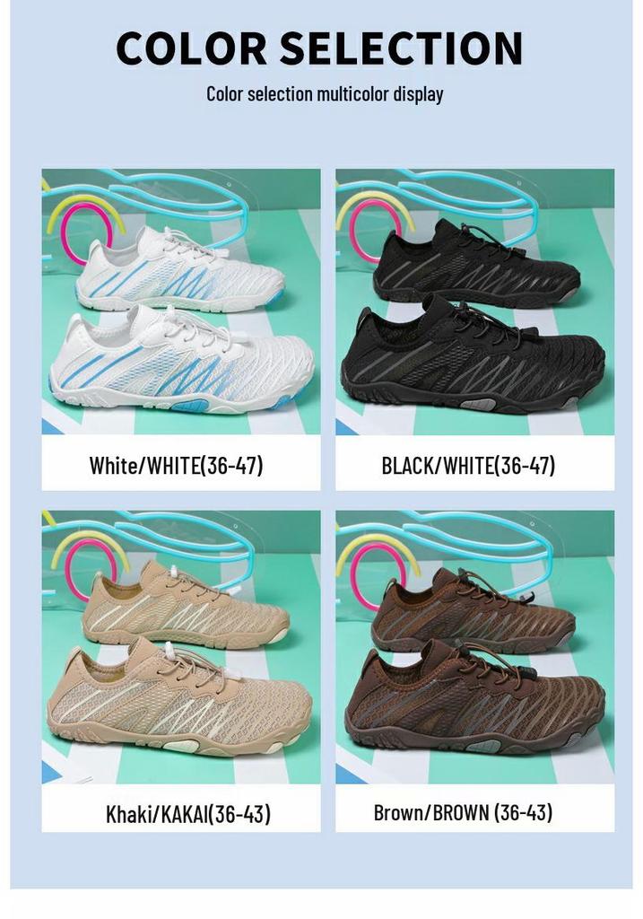 2025 Men's Breathable Five-Finger Water Shoes: Sport, Hiking, Beach, and Swimming
