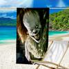1pc Pennywise1 Beach Towel, Beach and Seaside Swimming Pool Equipment, Fashion Pattern, Rectangular, Travel Essentials