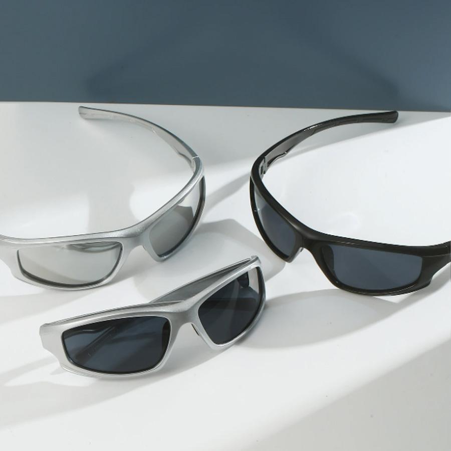 3pcs Y2K Plastic Aviator Frame Sports Street Style Decoration SunGlasses For Summer Travelling Shades Beach Accessories