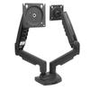 Double Screen Stand Lifting Telescopic Rotating Adjustable 19.8lbs Per Arms Double Screen Desk Mount