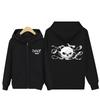 Stray Kids Zip-Up Hoodie - Black & Pink Graphic Cardigan with Kangaroo Pocket, Spring Autumn Casual Outerwear for STAY
