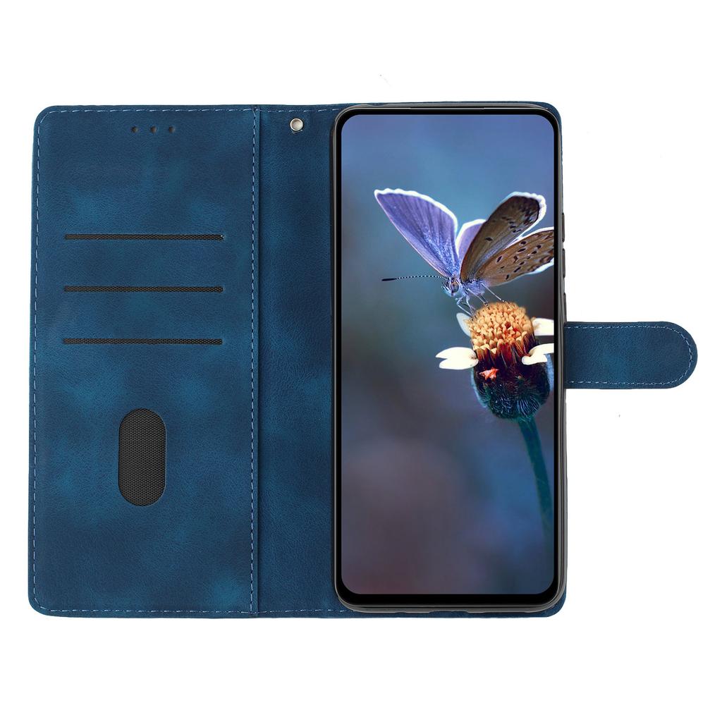 Leather Case For Honor 400 Smart 5G/4G/X7d 4G Imprinted Flower Phone Cover with Wrist Strap