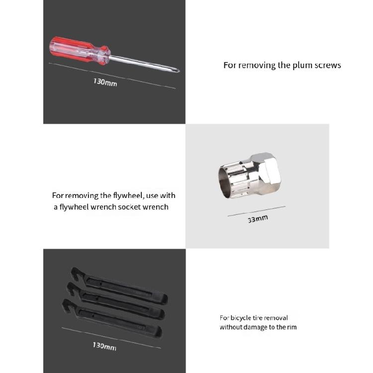 Bicycles Repair Tool Kits Flywheel Removal Chain Breaker Bike Wrenches Cycling Multitool Bicycles Cranks Extractors