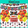Fun-filled Chainsaw Man Birthday Party Supplies Kit For Kids Balloons Cake Toppers Banner Included
