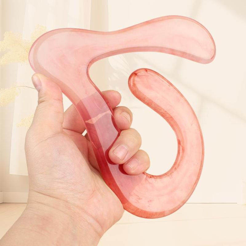 Large Face Neck Back Body Acupuncture Pressure Massage Guasha Board Guasha Board Natural Resin Beeswax Massager Scraper Tool