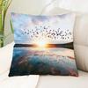 Luxury Home Decor Pillow Cover Car Living Room Sofa Cushion Cover Wave Beach Pattern Cushion Cover