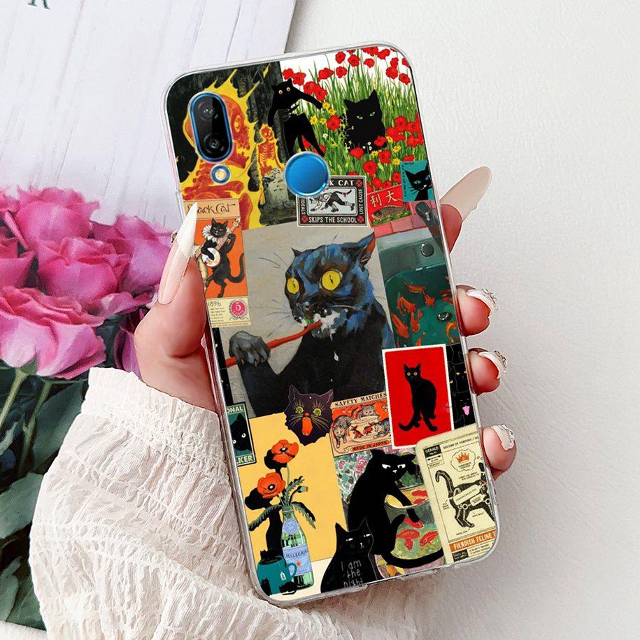 For Cover Huawei P20 Lite Phone Case ANE-LX1 ANE-LX2 ANE-LX3 Transparent Funda Cool Cartoon Cover On Huawei P20Lite Nova 3e Capa